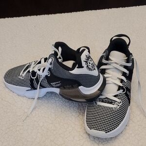 Black and White Athletic Shoes